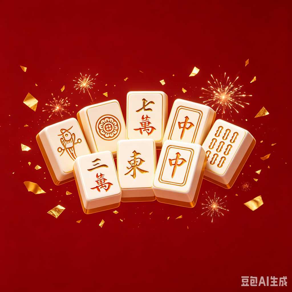 saturated color mahjong set print